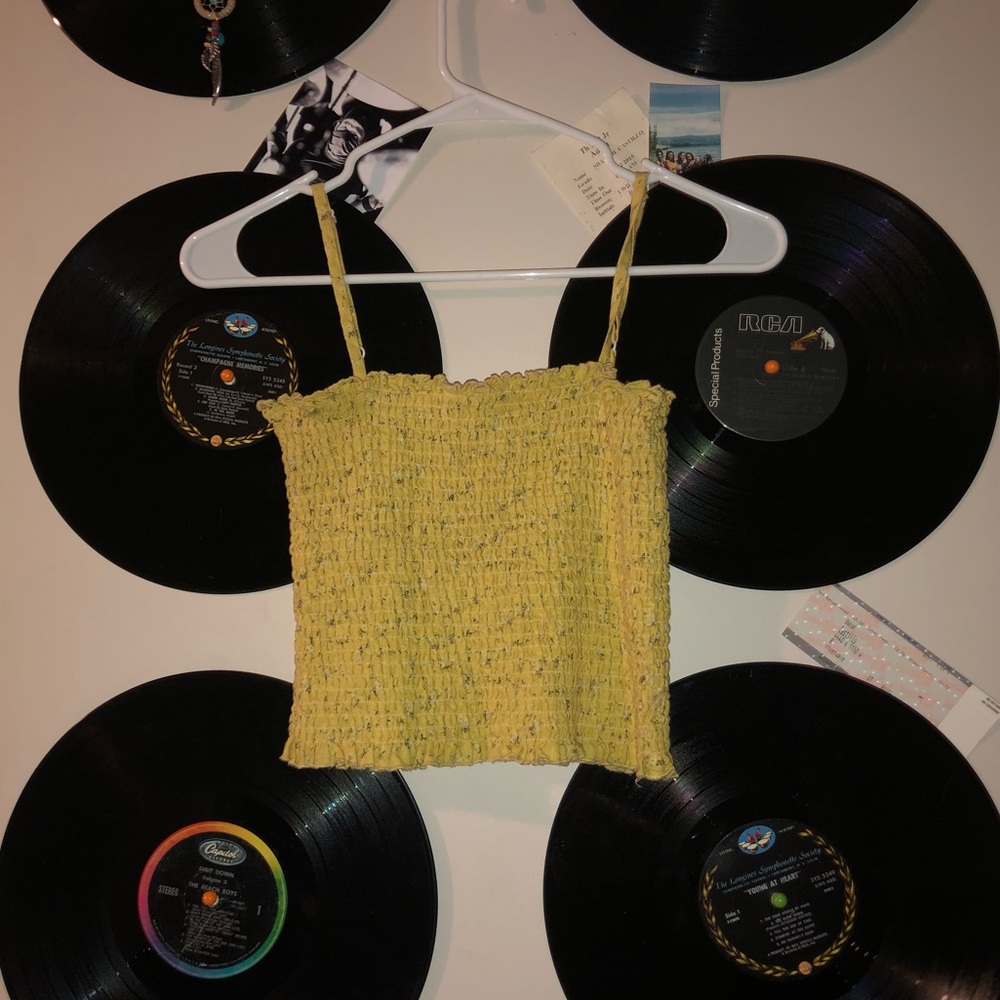 yellow summer tank top